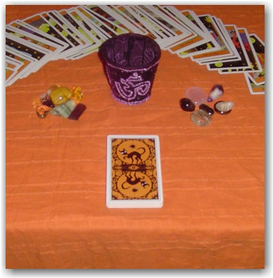 Halloween Tarot Table